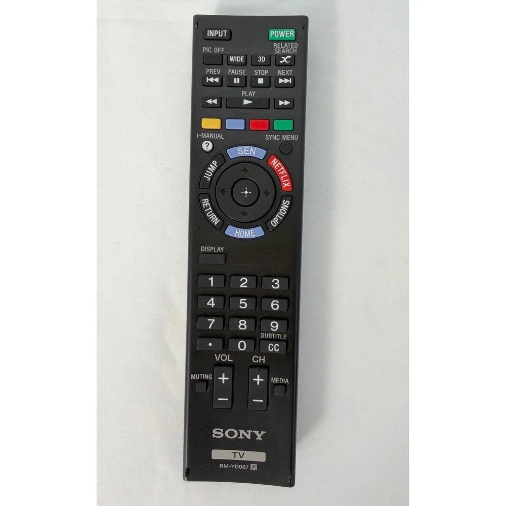 Sony Replacement RM-YD087 TV Remote Control OEM Bravia SEN 3D Black 105-15